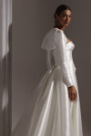 Sleek Wedding Jacket Mikado Satin ZJ299