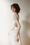 Modest Long Wedding Dress Short Sleeves