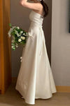 Simple Black A Line Korea Wedding Photoshoot Dresses
