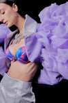 Light Purple Women Party Jacket Fashionable Outfit