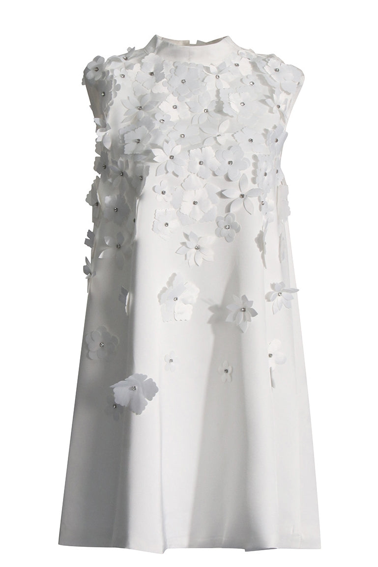 white christmas dresses White Cocktail Dress With Flowers Short Party Dress TANYA BRIDAL white christmas dresses White Cocktail Dress With Flowers Short Party Dress TANYA BRIDAL