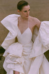 Ivory Long Train Wedding Dress Cape Accessories