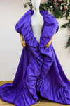 Taffeta New Fashion Lady Stage Cape Evening Coat
