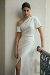 Modernity One Shoulder Wedding Dress With Left Split DW813