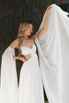 Pleated Chiffon Charming Bohemian Wedding Dresses ZW1134