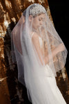 Pearl Wedding Veil Ivory White Short Long Bride Veils V114