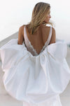 Puffy Sleeved Cape Wedding Jacket With Train DJ183