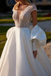 Splendid Wedding Jacket, Long Wrap With Puffed Sleeves ZJ090