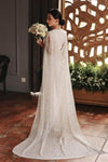 Wedding Dress With Luxury Beads Cape