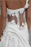 Luxury 3d floral lace mermaid wedding dress