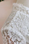 Lace Wedding Jacket High Stand Collar Bridal Bolero DQG1255