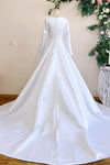 Vestido De Novia Long Sleeves Muslim Bridal Wedding Gown