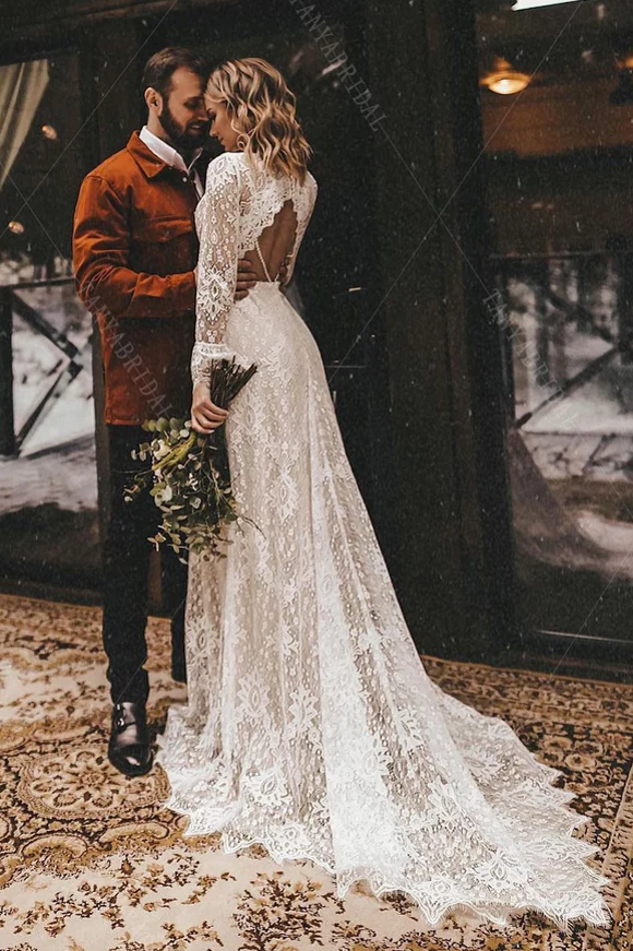 Bohemian Lace Wedding Dresses Vestido De Noivas DW566 TANYA BRIDAL Bohemian Lace Wedding Dresses Vestido De Noivas DW566 TANYA BRIDAL