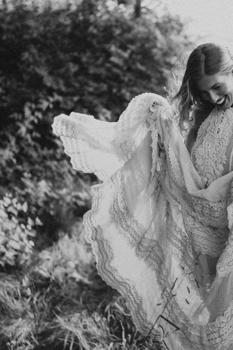 Bohemian Halter Backless Illusion Wedding Dresses A-Line TANYA BRIDAL Bohemian Halter Backless Illusion Wedding Dresses A-Line TANYA BRIDAL