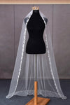 V129 Wedding Veil Leaf Lace Romantic Bride Accessories