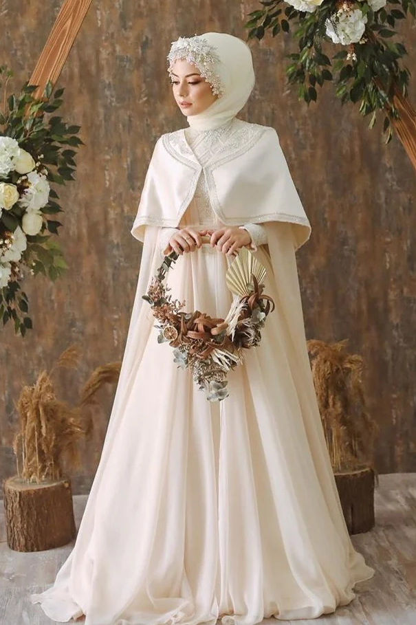 Beaded Bodice Muslim Wedding Dress with Sequin Tulle Skirt – loveangeldress
