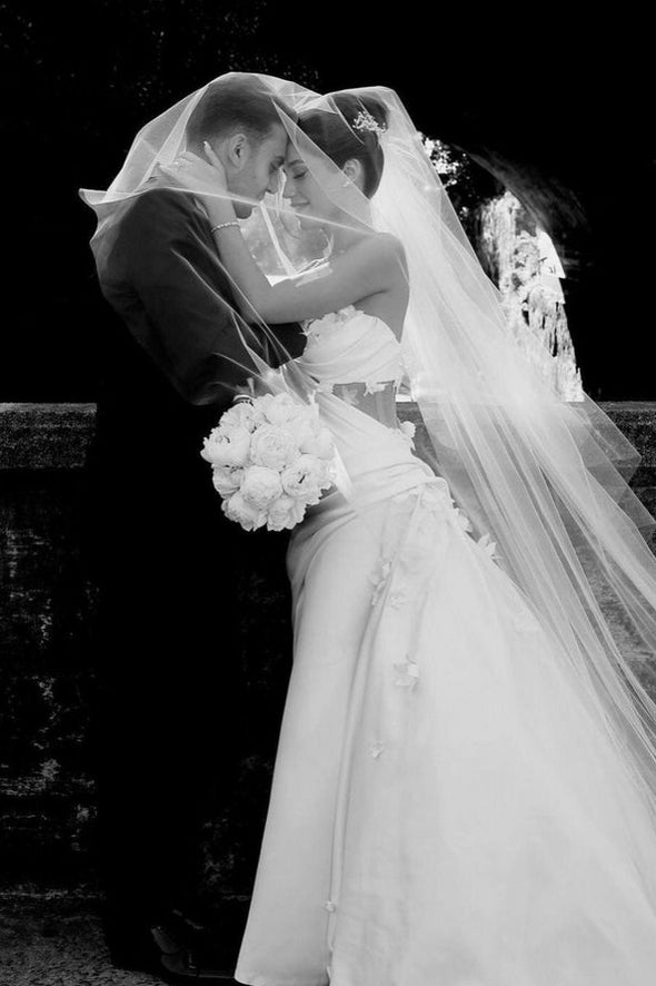 Luxury 3d floral lace mermaid wedding dress