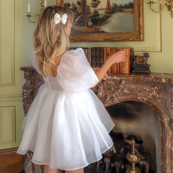 Short Mini Homecoming Dress Puffy Sleeves New Style TANYA BRIDAL Short Mini Homecoming Dress Puffy Sleeves New Style TANYA BRIDAL