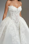 #DZ9404 Romantic Lace Appliques Wedding Gown