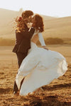 Backless Satin Wedding Dresses Mermaid Long Sleeves Gowns 242191538