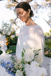 Simple Modest Chiffon Long Mermaid Wedding Dress