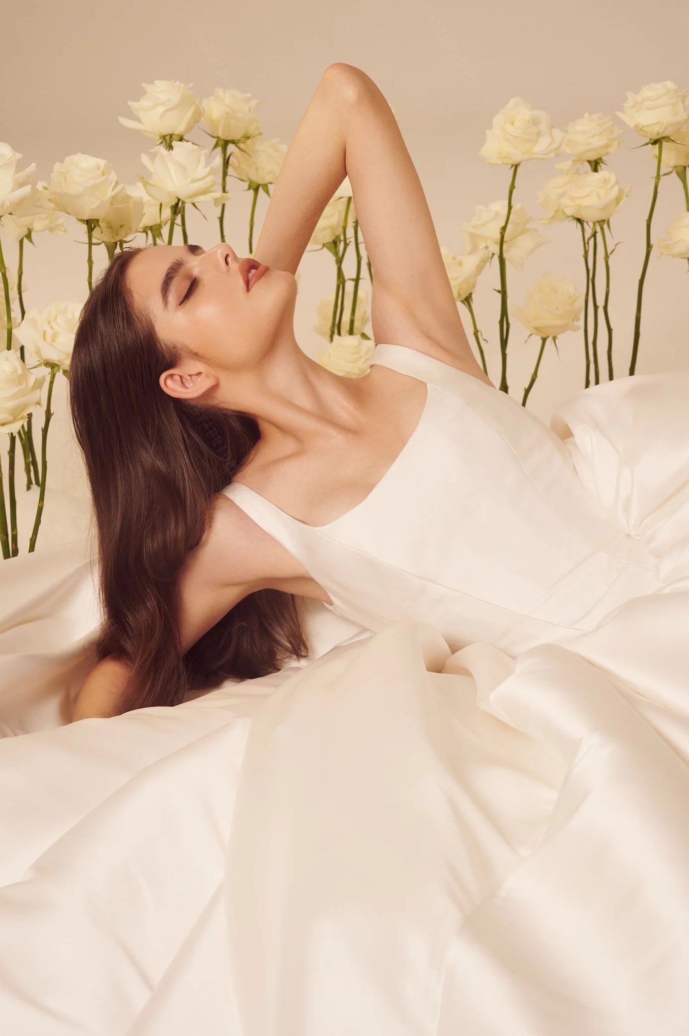 Mikado Satin Wedding Dresses A Line DW899 TANYA BRIDAL Mikado Satin Wedding Dresses A Line DW899 TANYA BRIDAL