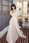 Glorious Balconette Wedding Dress Soft Floral Lace DW766