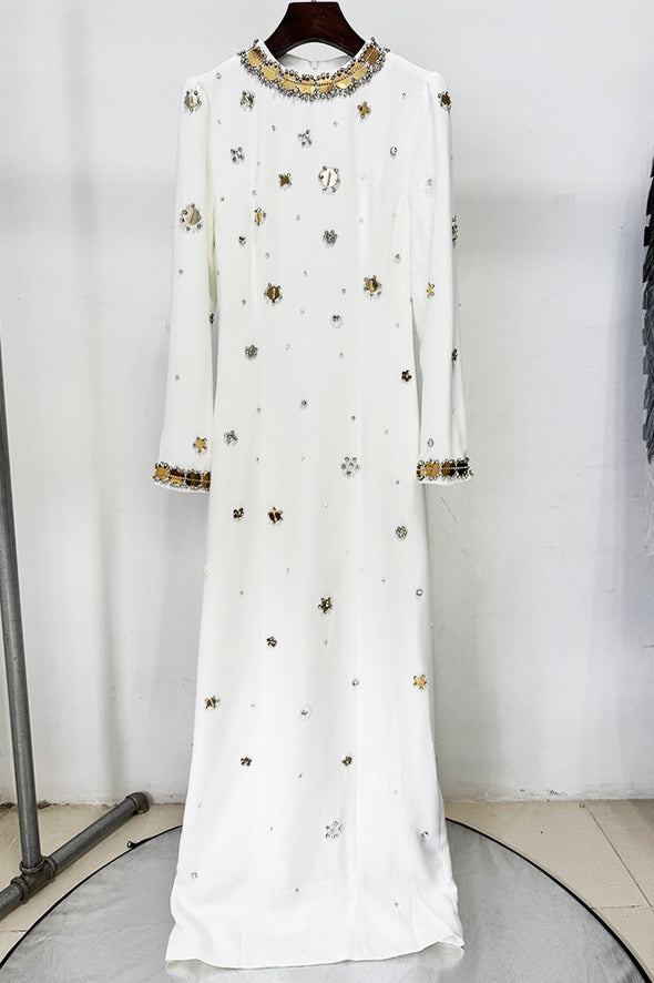 #DZ9395 Black Long Sleeves Evening Dress