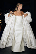 Taffeta Volume Wedding Jacket Puffy Sleeve Performance Runway Costumes ZJ359