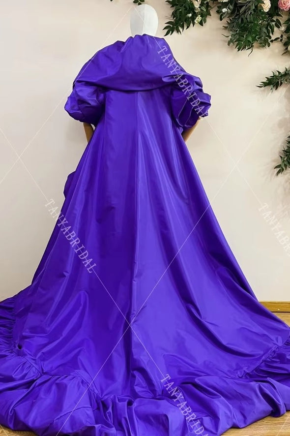 Taffeta New Fashion Lady Stage Cape Evening Coat