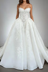 #DZ9404 Romantic Lace Appliques Wedding Gown