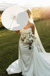 #DZ9358 Mermaid Satin Wedding Dress With Train