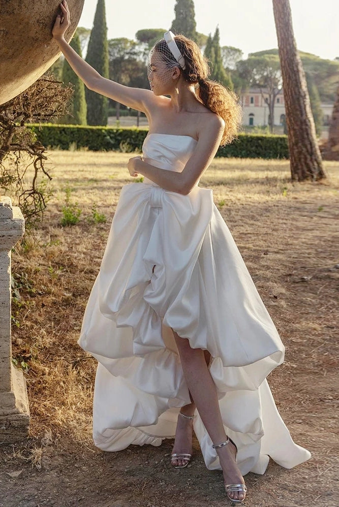 A-line Wedding Dress With Embossed Corset DW743 – TANYA BRIDAL