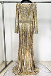 #DZ9390 Shiny Long Bling Bling Women Evening Dress