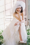 Fairy Wedding Dress Ruffles Edge Tulle Ball Gown