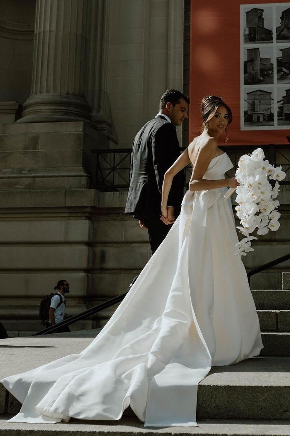detachable train mermaid wedding dress with detachable skirt Detachable Mermaid Wedding Dress Ivory White Mermaid Wedding Dresses Detachable Train Bridal Dresses AWD1571