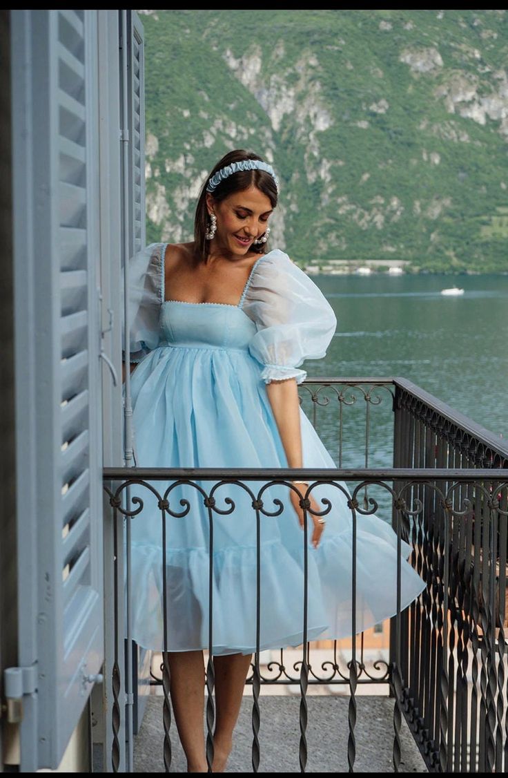 Homecoming Dress Puffy Sleeves New Style Mid Length TANYA BRIDAL Homecoming Dress Puffy Sleeves New Style Mid Length TANYA BRIDAL