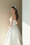 Simple Wedding Dress A Line Lace Up Back 242281340