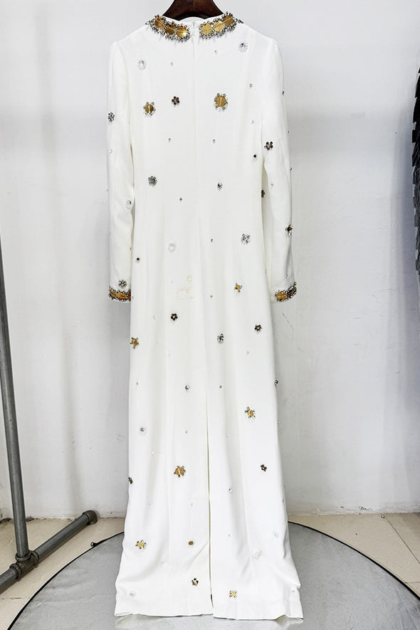 #DZ9395 Black Long Sleeves Evening Dress