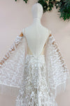 Flare Sleeve Wedding Dresses A Line Lace Tassel Vestido De Noivas Chic DW588
