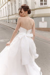 Romantic Organza Long Weddig Dress Simple Spring Style 24311651