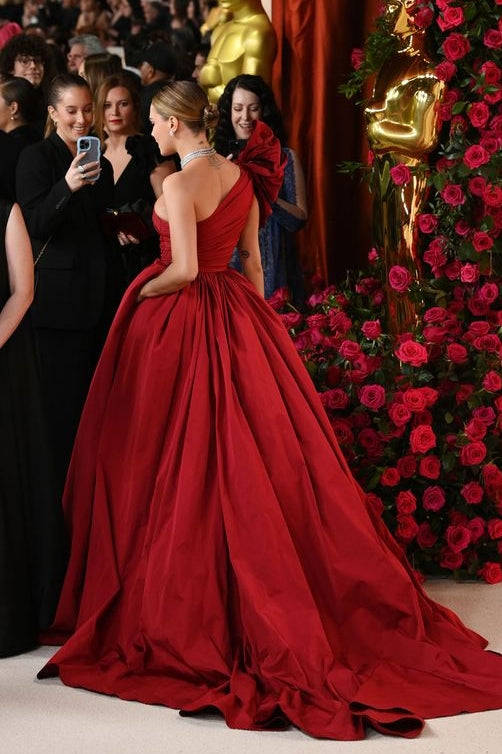 One Shoulder Taffeta A Line Red Carpet Dress Formal Evening Gown TANYA BRIDAL One Shoulder Taffeta A Line Red Carpet Dress Formal Evening Gown TANYA BRIDAL