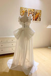 Romantic Flowers Strap Short Wedding Dress