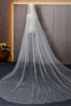 Luxury Long Pearls Wedding Veil V139