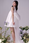 Short Mini Wedding Dress With Detachable Bow TT652