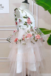 Floral Pink Flower Girl Dresses For Wedding Party Vestido Flores ZF096