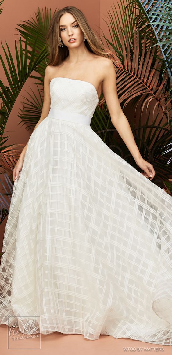 Watters Traditional Wedding Dresses With Detachable Sleeves TANYA BRIDAL Watters Traditional Wedding Dresses With Detachable Sleeves TANYA BRIDAL