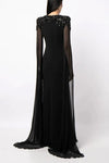 #DZ9381 Luxury Crystal Long Sleeves Evening Formal Dress