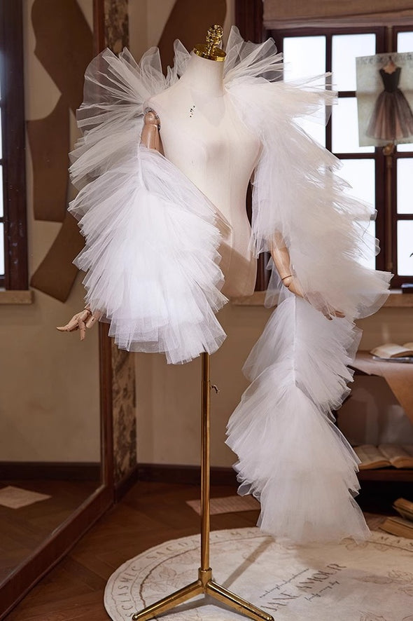 Off White Wedding Shawl Simple Bridal Accessories