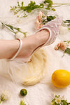 Foliage Beads Embroidery Mesh Brides Bridesmaids Wedding shoes